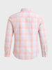Men's Pink Slim Fit Checked Casual Shirt