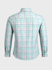 Men's Green Slim Fit Checked Casual Shirt