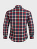 Men's Red Slim Fit Checkered Casual Shirt