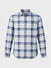 Men's Teal Slim Fit Checkered Casual Shirt