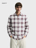 Men's Brown Slim Fit Checkered Casual Shirt