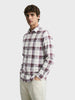 Men's Brown Slim Fit Checkered Casual Shirt
