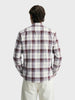 Men's Brown Slim Fit Checkered Casual Shirt