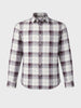 Men's Brown Slim Fit Checkered Casual Shirt