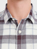 Men's Brown Slim Fit Checkered Casual Shirt