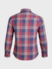Men's Red Slim Fit Checkered Casual Shirt