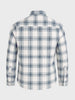 Men's Cream Slim Fit Checkered Casual Shirt