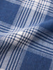 Men's Navy Blue Slim Fit Checkered Casual Shirt