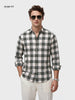 Men's Green Slim Fit Checkered Casual Shirt
