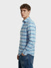 Men's Blue Regular Fit Checked Casual Shirt