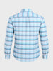 Men's Blue Regular Fit Checked Casual Shirt
