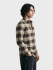 Men's Brown Regular Fit Checked Casual Shirt