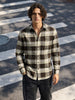 Men's Brown Regular Fit Checked Casual Shirt
