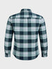 Men's Teal Regular Fit Checked Casual Shirt