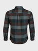 Men's Brown Slim Fit Checkered Casual Shirt