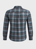 Men's Brown Slim Fit Checkered Casual Shirt