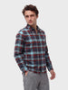 Men's Red Regular Fit Checked Casual Shirt