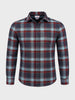Men's Red Regular Fit Checked Casual Shirt