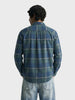 Men's Green Slim Fit Checkered Casual Shirt