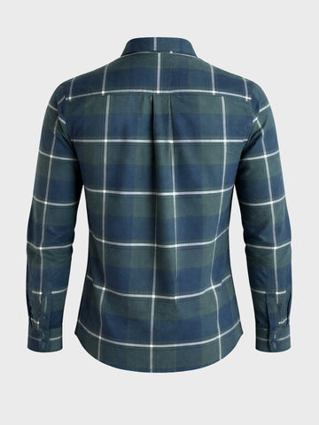 Men's Green Slim Fit Checkered Casual Shirt