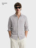 Men's Grey Relaxed Fit Checked Resort Wear Shirt