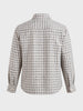 Men's Grey Relaxed Fit Checked Resort Wear Shirt