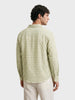 Men's Green Relaxed Fit Checked Resort Wear Shirt