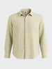 Men's Green Relaxed Fit Checked Resort Wear Shirt