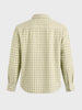 Men's Green Relaxed Fit Checked Resort Wear Shirt