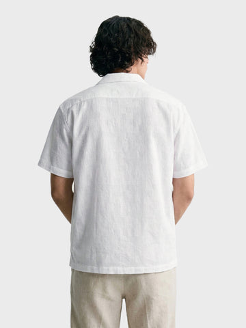 Men's White Relaxed Fit Solid Casual Shirt