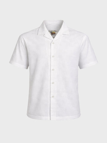 Men's White Relaxed Fit Solid Casual Shirt