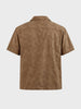 Men's Khaki Relaxed Fit Solid Casual Shirt