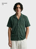 Men's Green Relaxed Fit Solid Casual Shirt
