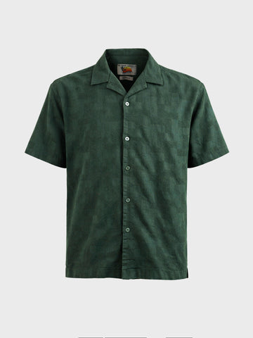 Men's Green Relaxed Fit Solid Casual Shirt