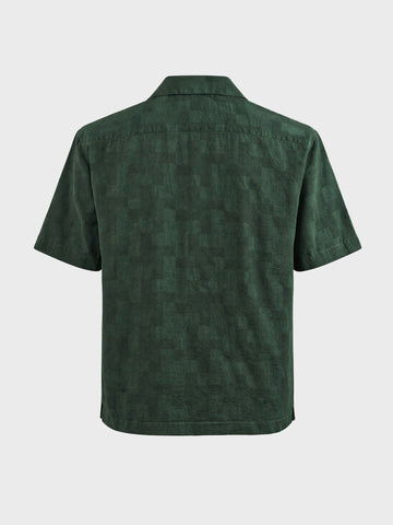 Men's Green Relaxed Fit Solid Casual Shirt