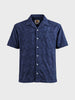 Men's Blue Relaxed Fit Solid Casual Shirt