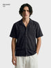 Men's Black Relaxed Fit Solid Casual Shirt