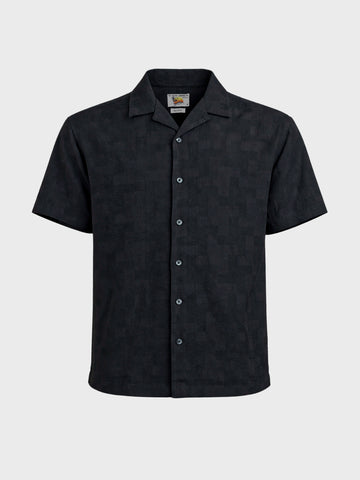 Men's Black Relaxed Fit Solid Casual Shirt