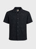 Men's Black Relaxed Fit Solid Casual Shirt