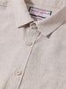 Men's Khaki Slim Fit Solid Casual Shirt