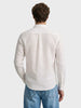 Men's White Slim Fit Solid Casual Shirt