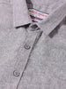 Men's Grey Slim Fit Solid Casual Shirt