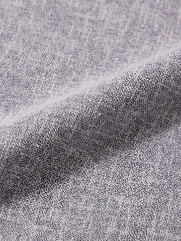 Men's Grey Slim Fit Solid Casual Shirt