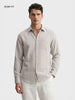 Men's Purple Slim Fit Solid Casual Shirt