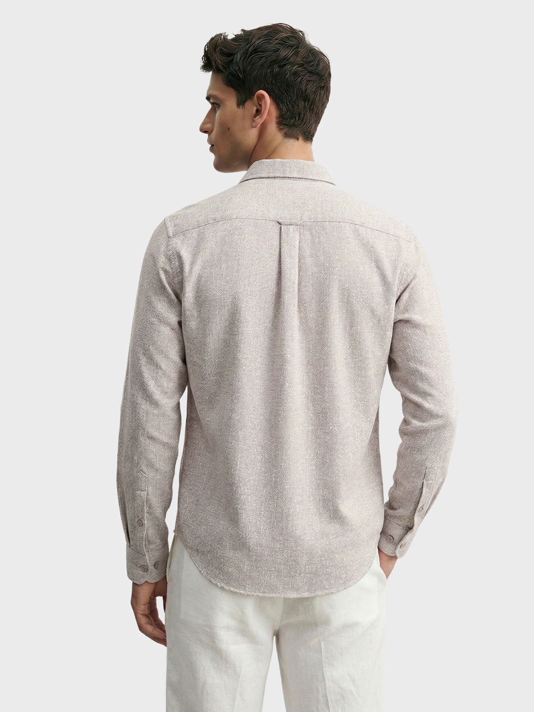 Men's Purple Slim Fit Solid Casual Shirt