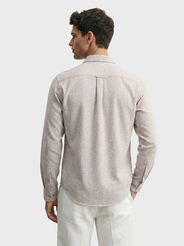 Men's Purple Slim Fit Solid Casual Shirt