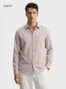 Men's Purple Slim Fit Solid Casual Shirt