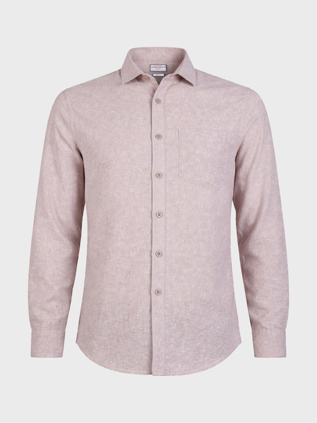 Men's Purple Slim Fit Solid Casual Shirt