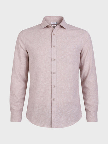 Men's Purple Slim Fit Solid Casual Shirt