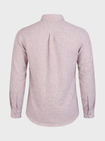 Men's Purple Slim Fit Solid Casual Shirt